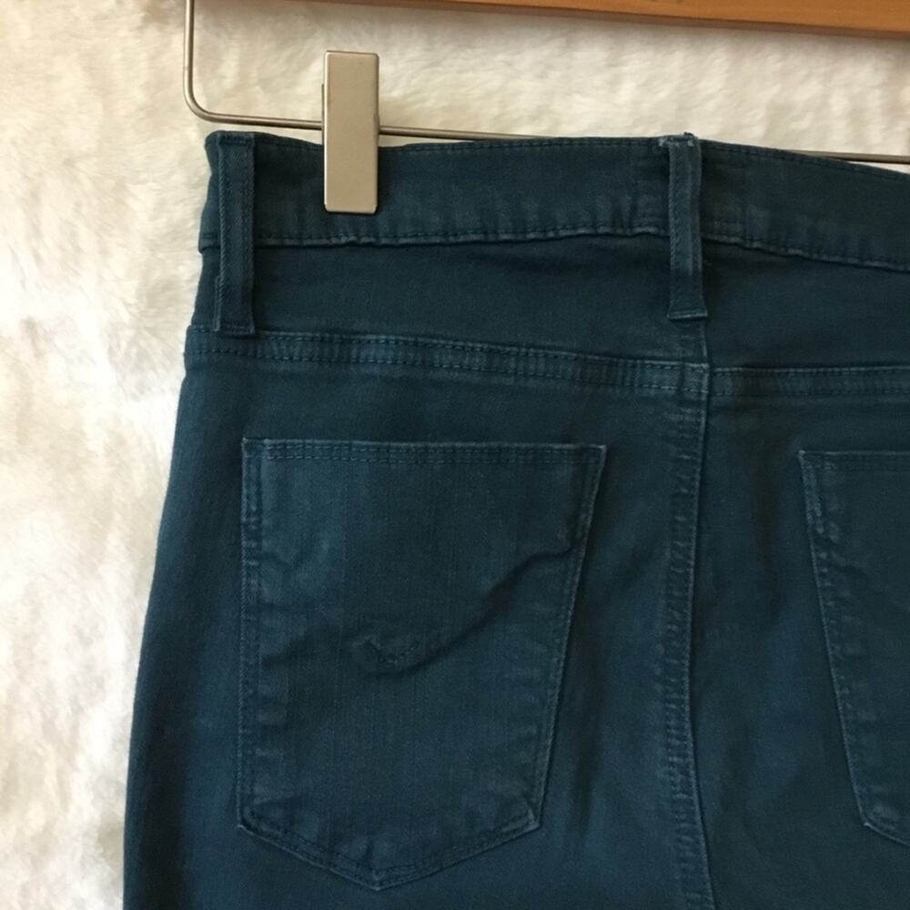 Hudson Teal Nico Super Skinny Mid-Rise Stretch Jeans - Picture 12 of 13